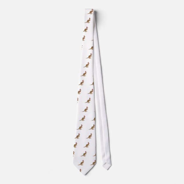 Cravate Joli Noël Kangaroos (Devant)