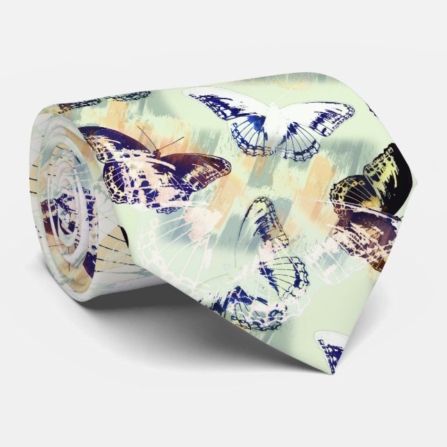 Cravate Joli papillon élégant coloré (Roulé)