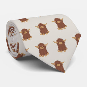 Cravate Joli, shaggy Highland vache conception personnalis