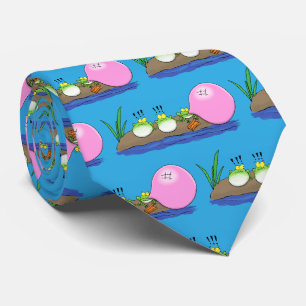Cravate Jolie grenouilles drôles bubblegum dessin animé il