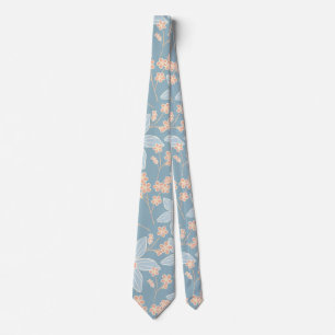 Cravate Jonquille bleue et orange