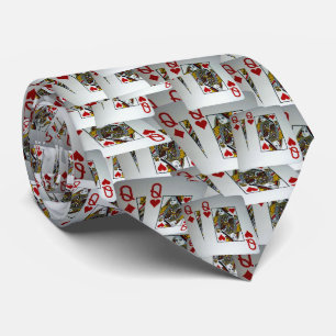 Cravate Jouer aux cartes Queens Design,