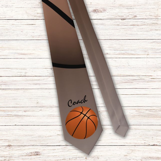 Cravate Joueur du Basket-ball Coach Sports (Créateur téléchargé)