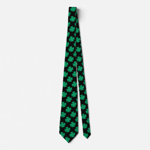 Cravate Jour de la Saint Patrick Shamrock irlandais Motif
