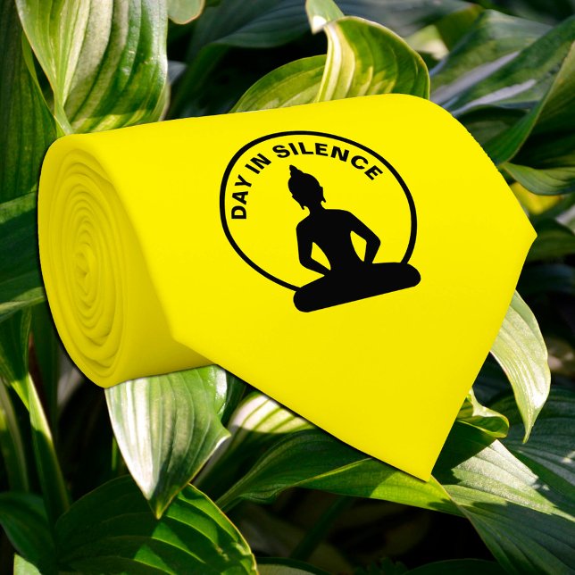 Cravate Jour en SILENCE - Mindfulness & Office (Bouddha) (Créateur téléchargé)