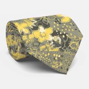 Cravate Jour Floral Vintage à deux côtés