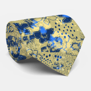 Cravate Jour Floral Vintage à deux côtés