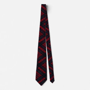 Cravate Joyeuses Vacances Rouge Plaid
