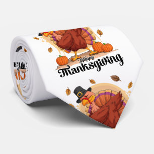 Cravate Joyeux Thanksgiving 