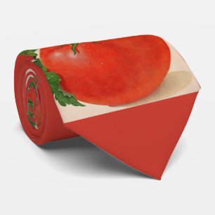 cravate juteuse d'impression de tomate