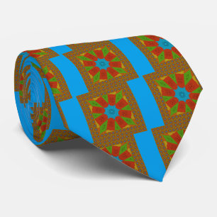 Cravate Kaleidoscope Bloom Une Vibrante couleur d'impressi