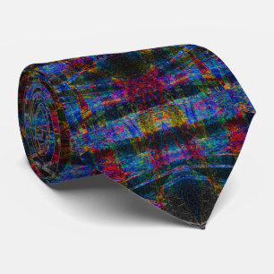 Cravate Kaleidoscope du Spectre de Minuit