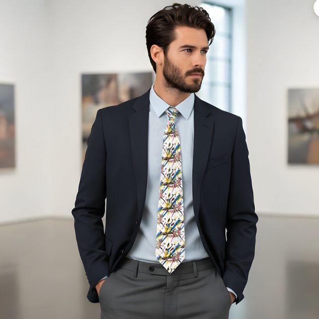 Cravate Kandinsky - Petits Mondes I (Créateur téléchargé)