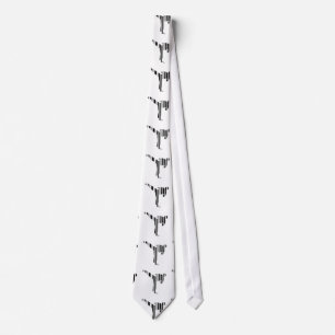 Cravate KICKBOXER BAR CODE Motif de code-barres de kickbox