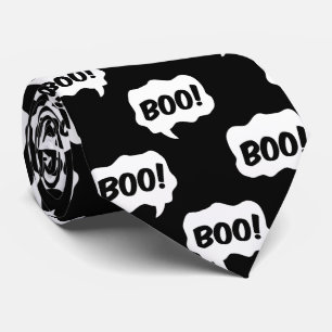 Cravate La bulle de la parole de Boo Halloween