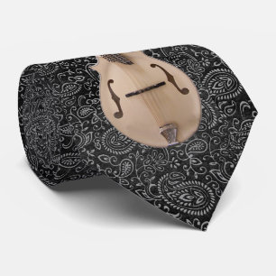 CRAVATE LA MANDOLINE SUR LE NOIR GRAVENT