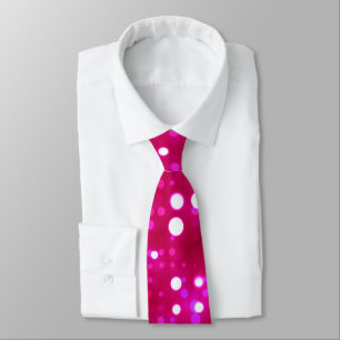 Cravate La rose indien allume le motif de point de polka