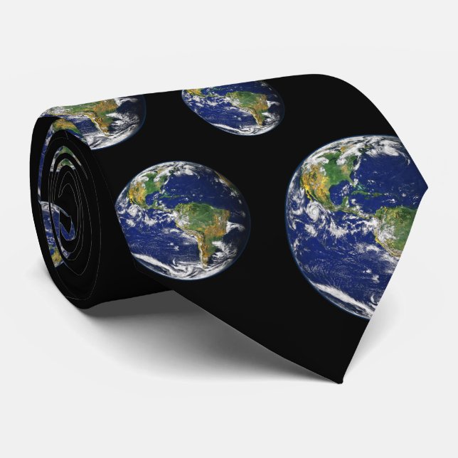Cravate La terre | de planète (Roulé)