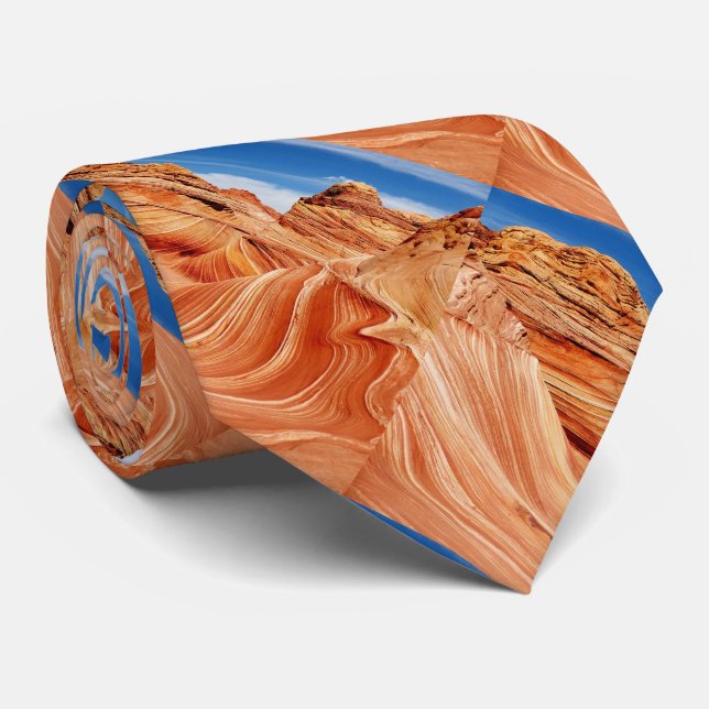 Cravate La vague, le paradis de la randonnée (Roulé)