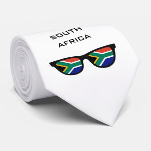 Cravate L'Afrique du Sud Shades personnalise le texte et l