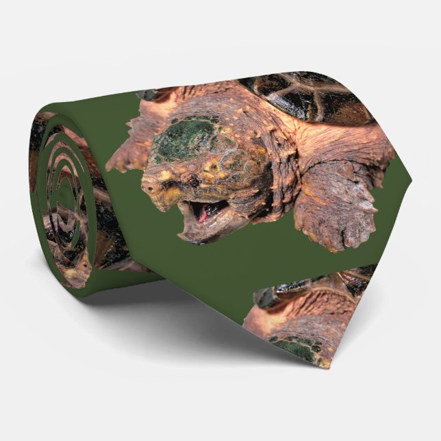 Cravate L'alligator ク la tortue タ (Roulé)