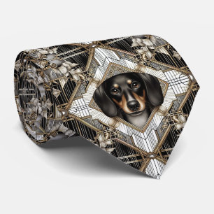 Cravate L'amoureux de chien joueur   Tie pour papa de dach