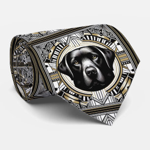 Cravate L'amoureux des chiens joueur   Papa chien Labrador
