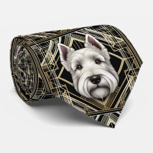 Cravate L'amoureux joueur de chien Papa chien Terrier Éc