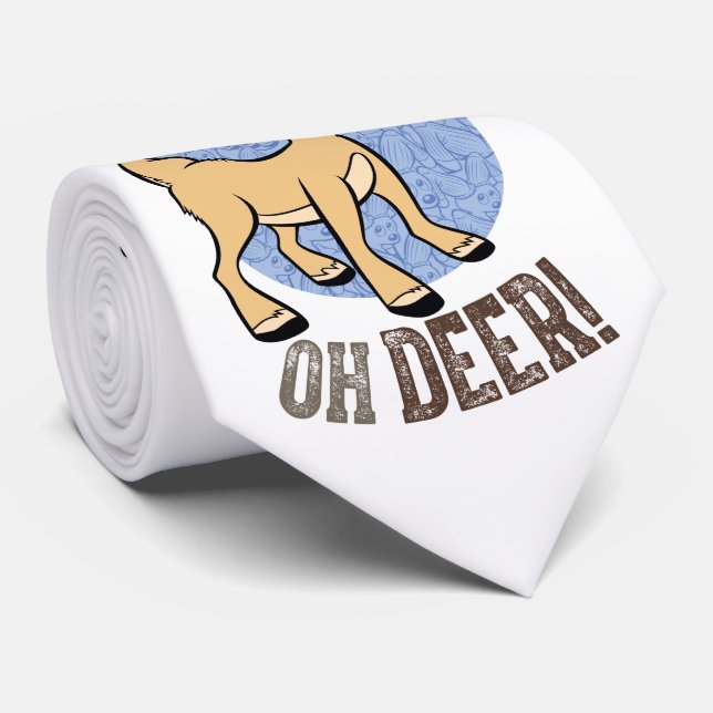 Cravate L'ANNÉE SANS SANTA CLAUS™ | Vixen "Oh Deer" (Roulé)