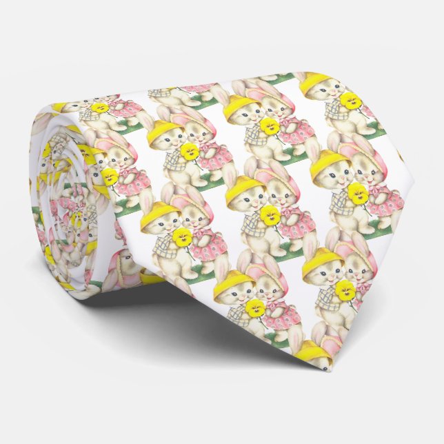 Cravate Lapin de Pâques (Roulé)