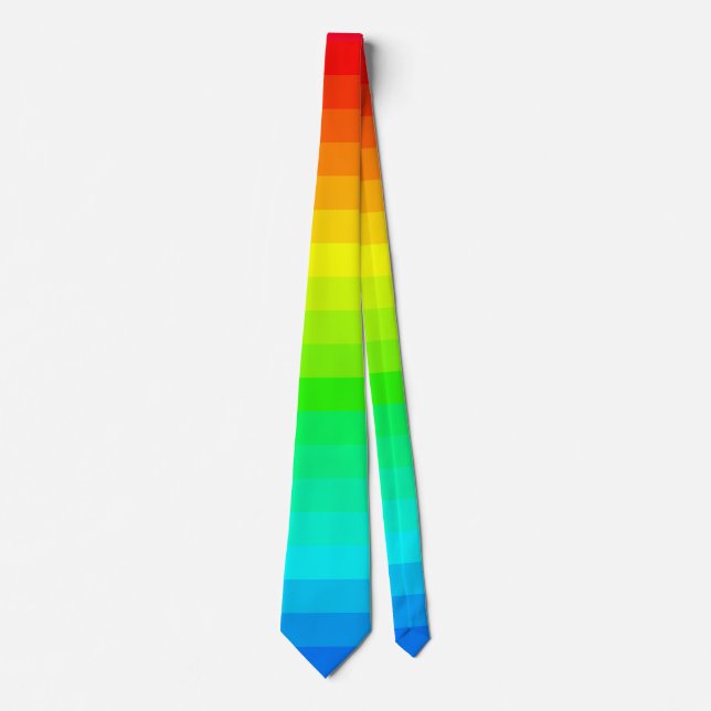 Cravate L'arc-en-ciel peu commun d'été d'amusement colore (Devant)