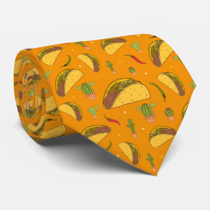 Cravate Le chef mexicain Orange Tortilla Tacos