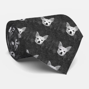 Cravate Le Chihuahua Cute Motif Noir Et Blanc