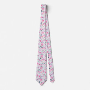 Cravate Le cru rougissent damassé élégante florale de r