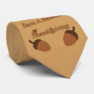 Cravate Le ~ de glands ont un thanksgiving béni