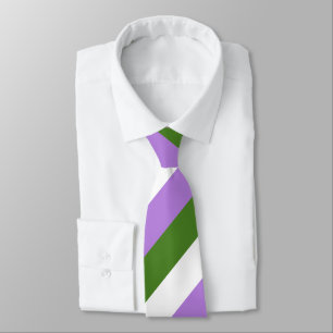 Cravate Le drapeau de fierté de Genderqueer colore LGBT