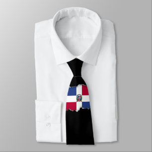 Cravate Le drapeau de la République dominicaine