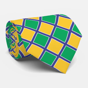 Cravate Le drapeau du Brésil Brésil colore II