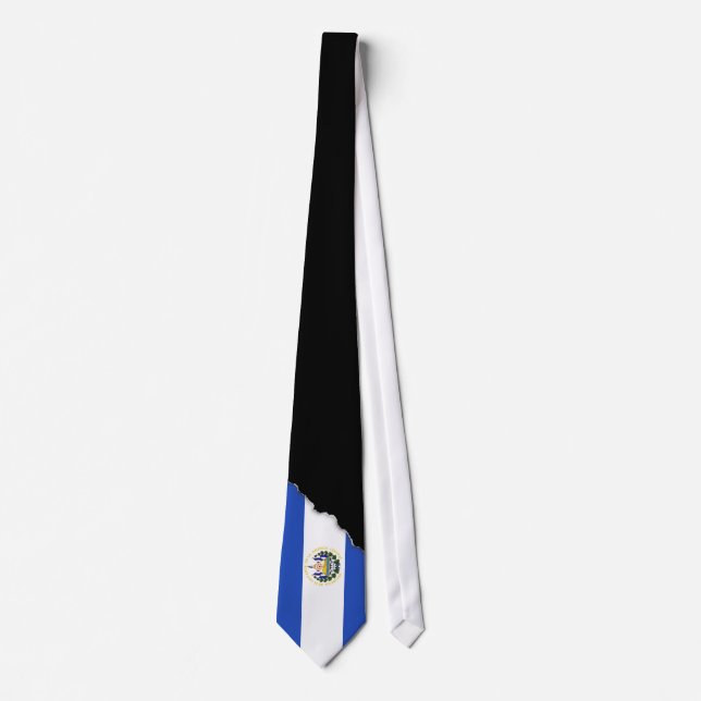 Cravate Le drapeau du Salvador (Devant)