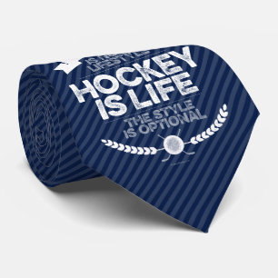 Cravate Le hockey n'est pas un mode de vie