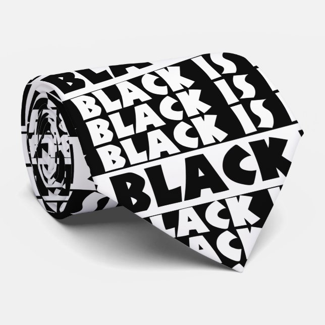 Cravate Le noir est noir (Roulé)