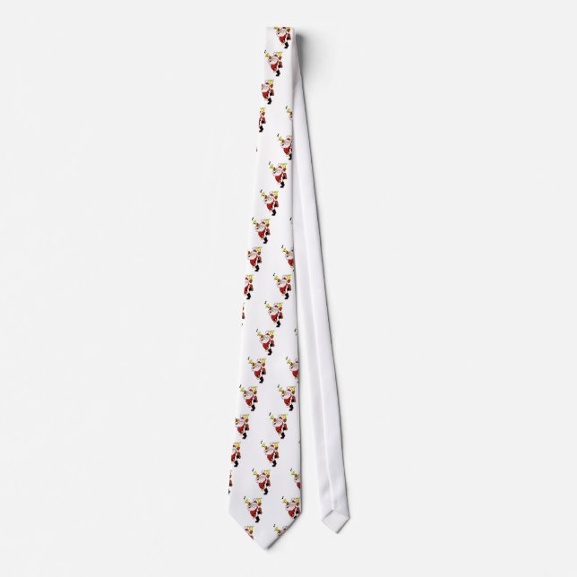 Cravate Le père noël musical (Devant)