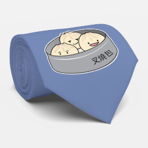 Cravate Le petit déjeuner chinois de dim sum de petit pain