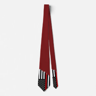 Cravate Le rouge foncé   de drapeau de style de