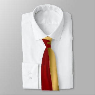 Cravate Le swop rouge et l'or