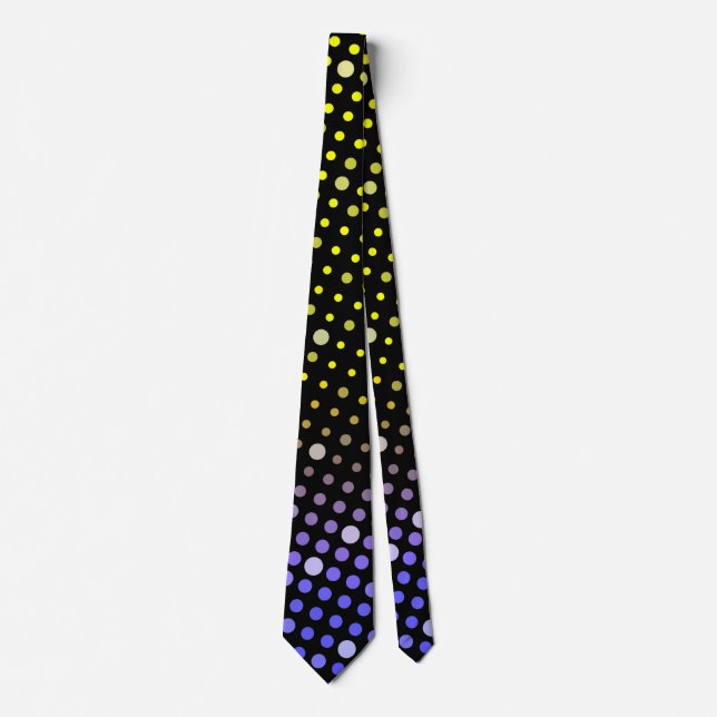 Cravate L'Elegant Neon Glowing polka (Devant)