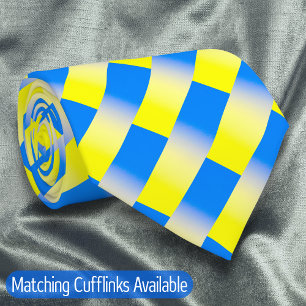 Cravate L'élégante Ukraine bleue et jaune inspire la paix