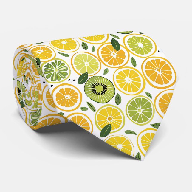 Cravate Lemon Pattern Men's Necktie  (Roulé)