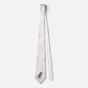 Cravate Les 1800s vintages pêchant des mouches de pêche 