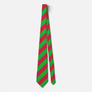 Cravate Les classiques de Noël, le vert et le rouge